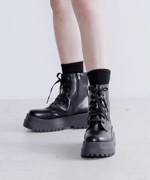 Figments（フィグメンツ）の「コンバットブーツ（ブーツ・レディース・ブラック・SMALL/MEDIUM）」の13枚目の写真