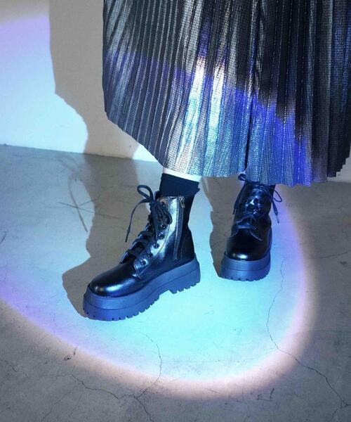 Figments（フィグメンツ）の「コンバットブーツ（ブーツ・レディース・ブラック・SMALL/MEDIUM）」の15枚目の写真