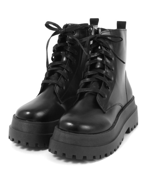 Figments（フィグメンツ）の「コンバットブーツ（ブーツ・レディース・ブラック・SMALL/MEDIUM）」の9枚目の写真