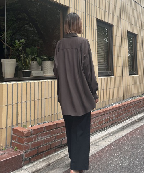 audrey and john wad（オードリーアンドジョンワッド）の「【Audrey and John Wad】綿麻イージーパンツ（その他パンツ・レディース・カーキ/ナチュラル/ブラック・マルチサイズ）」の5枚目の写真