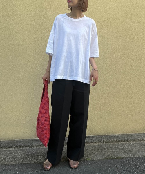 audrey and john wad（オードリーアンドジョンワッド）の「【Audrey and John Wad】綿麻イージーパンツ（その他パンツ・レディース・カーキ/ナチュラル/ブラック・マルチサイズ）」の8枚目の写真