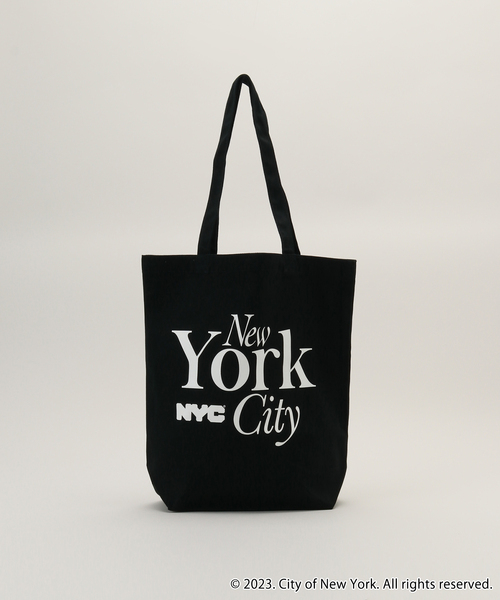 GOOD ROCK SPEED（グッドロックスピード）の「【NYC × GOOD ROCK SPEED/グッドロックスピード】TOTE：トートバッグ（トートバッグ・レディース・ブラック/アイボリー・FREE）」の5枚目の写真