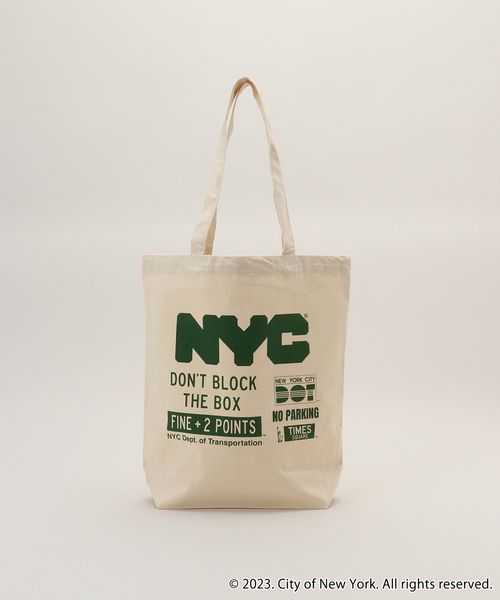 GOOD ROCK SPEED（グッドロックスピード）の「【NYC × GOOD ROCK SPEED/グッドロックスピード】TOTE：トートバッグ（トートバッグ・レディース・ブラック/アイボリー・FREE）」の6枚目の写真