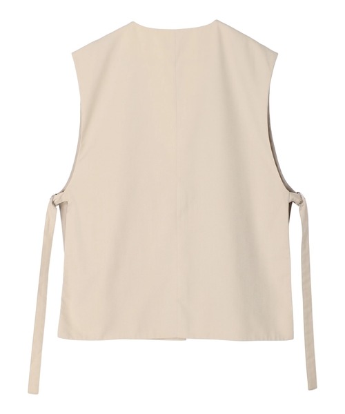 AMERICAN HOLIC（アメリカンホリック）の「サイドベルトスリットベスト（ベスト・レディース・ライトベージュ/ブラック・M/L）」の6枚目の写真