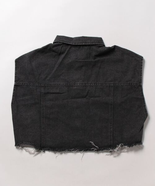 CLEA（クレア）の「グランジショート丈デニムベスト（ベスト）」 - WEAR