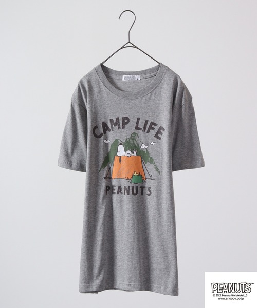 PEANUTS（ピーナッツ）の「PEANUTS スヌーピー ポケット 半袖 Tシャツ（Tシャツ/カットソー・レディース・ネイビー/ホワイト/ブラック/ホワイト系その他/ブラック系その他/杢グレー/オレンジ/カーキ/グリーン/アイボリー/ホワイト系その他2/ホワイト系その他3・M/L/LL）」の9枚目の写真