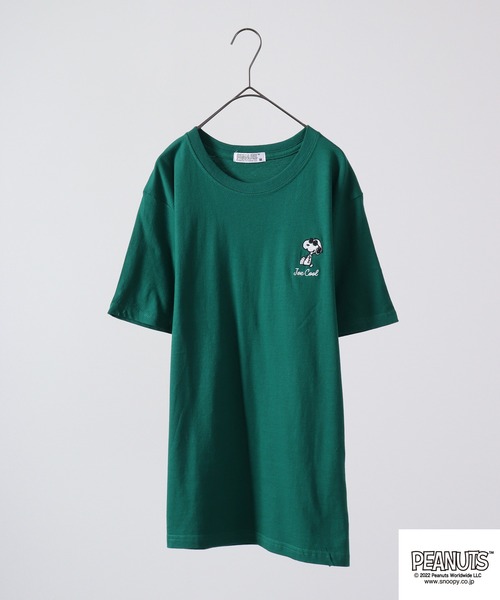 PEANUTS（ピーナッツ）の「PEANUTS スヌーピー ポケット 半袖 Tシャツ（Tシャツ/カットソー・レディース・ネイビー/ホワイト/ブラック/ホワイト系その他/ブラック系その他/杢グレー/オレンジ/カーキ/グリーン/アイボリー/ホワイト系その他2/ホワイト系その他3・M/L/LL）」の11枚目の写真
