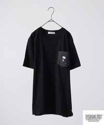 PEANUTS スヌーピー ポケット 半袖 Tシャツ