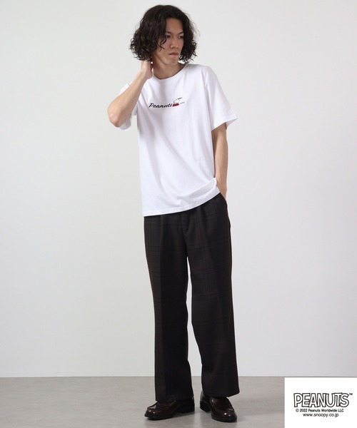PEANUTS（ピーナッツ）の「PEANUTS スヌーピー ポケット 半袖 Tシャツ（Tシャツ/カットソー・レディース・ネイビー/ホワイト/ブラック/ホワイト系その他/ブラック系その他/杢グレー/オレンジ/カーキ/グリーン/アイボリー/ホワイト系その他2/ホワイト系その他3・M/L/LL）」の17枚目の写真