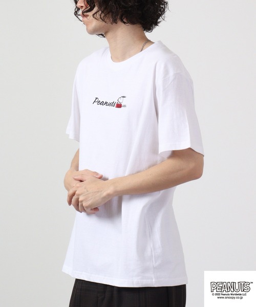 PEANUTS（ピーナッツ）の「PEANUTS スヌーピー ポケット 半袖 Tシャツ（Tシャツ/カットソー・レディース・ネイビー/ホワイト/ブラック/ホワイト系その他/ブラック系その他/杢グレー/オレンジ/カーキ/グリーン/アイボリー/ホワイト系その他2/ホワイト系その他3・M/L/LL）」の14枚目の写真
