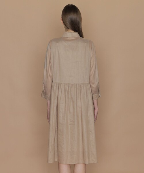 MACKINTOSH LONDON（マッキントッシュ ロンドン）の「ピケボイルワンピース（ワンピース・レディース・ネイビー/ベージュ・40/38）」の7枚目の写真