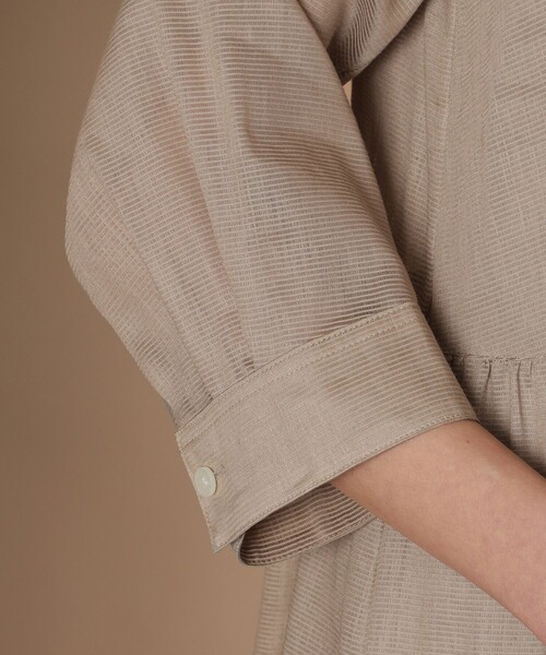 MACKINTOSH LONDON（マッキントッシュ ロンドン）の「ピケボイルワンピース（ワンピース・レディース・ネイビー/ベージュ・40/38）」の8枚目の写真