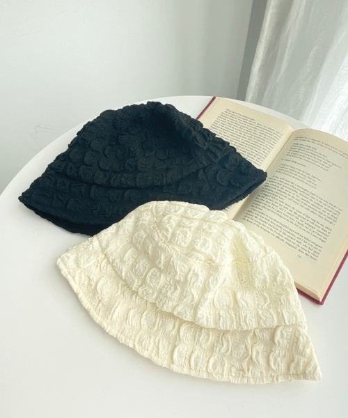 WEGO（ウィゴー）の「WEGO/ポップコーンバケットハット（ハット・レディース・オフホワイト/ブラック・FREE）」の8枚目の写真