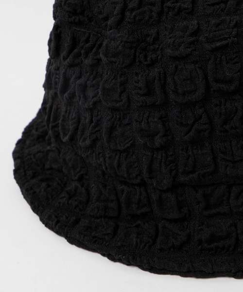 WEGO（ウィゴー）の「WEGO/ポップコーンバケットハット（ハット・レディース・オフホワイト/ブラック・FREE）」の6枚目の写真