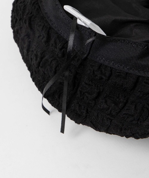 WEGO（ウィゴー）の「WEGO/ポップコーンバケットハット（ハット・レディース・オフホワイト/ブラック・FREE）」の4枚目の写真