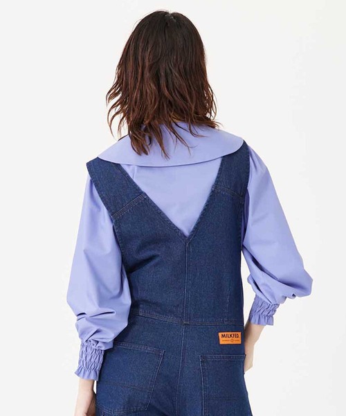 MILKFED.（ミルクフェド）の「BARRYMORE COLLAR BLOUSE（シャツ/ブラウス・レディース・ブラック/ライトパープル・ONE SIZE）」の13枚目の写真