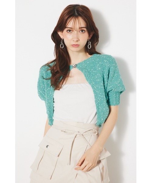 セール】2WAYクロップドボレロニットカーディガン 春服（ニット