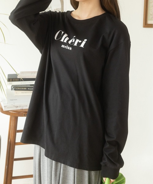 Ada.(エイダ)の「ロゴプリントロンTee(Tシャツ/カットソー・レディース・グレー/オフホワイト/ブラック/グレイッシュベージュ・FREE)」の21枚目の写真
