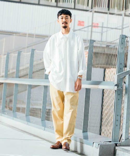 JOURNAL STANDARD relume(ジャーナルスタンダード レリューム)の「CALIFORNIA ライトシェフスラブパンツ(チノパンツ・メンズ・スミクロ/アイボリー/ベージュ系その他/ライトグリーン/サックスブルー・SMALL/MEDIUM/LARGE)」の4枚目の写真