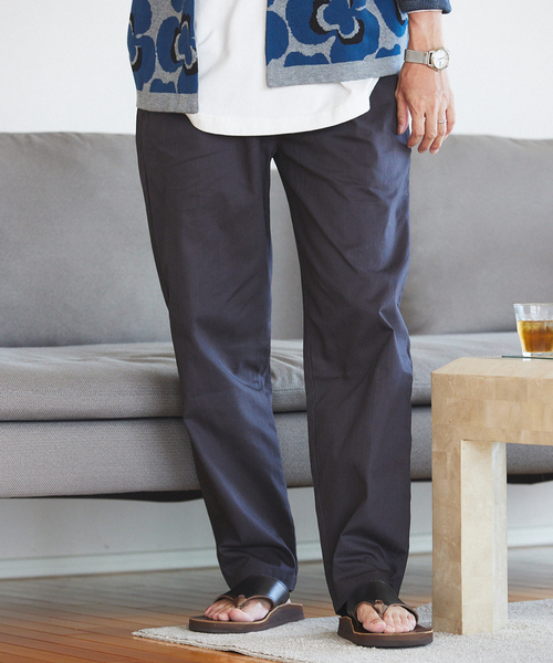 JOURNAL STANDARD relume(ジャーナルスタンダード レリューム)の「CALIFORNIA ライトシェフスラブパンツ(チノパンツ・メンズ・スミクロ/アイボリー/ベージュ系その他/ライトグリーン/サックスブルー・SMALL/MEDIUM/LARGE)」の3枚目の写真