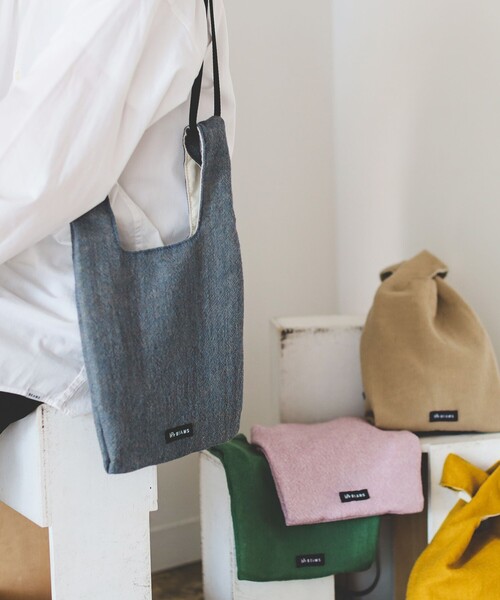 bpr BEAMS(ビーピーアール ビームス )の「bPr BEAMS / ウール ショッパーバッグ(エコバッグ/サブバッグ・メンズ・ベージュ/イエロー/ピンク/ブルー/ミント・ONE SIZE)」の4枚目の写真