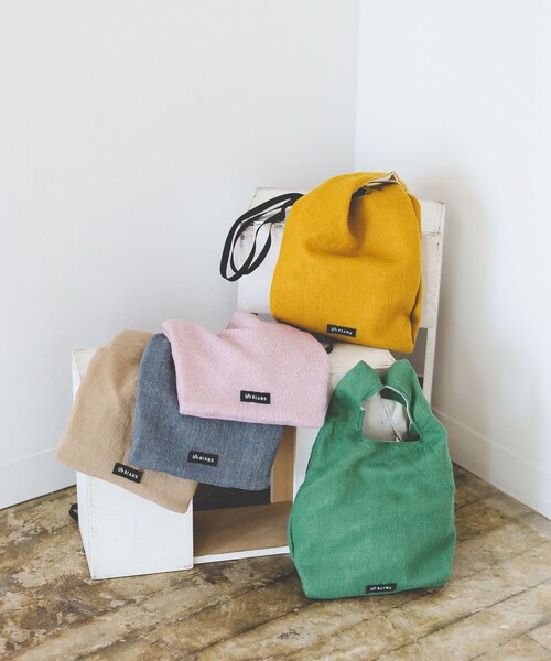 bpr BEAMS(ビーピーアール ビームス )の「bPr BEAMS / ウール ショッパーバッグ(エコバッグ/サブバッグ・メンズ・ベージュ/イエロー/ピンク/ブルー/ミント・ONE SIZE)」の13枚目の写真