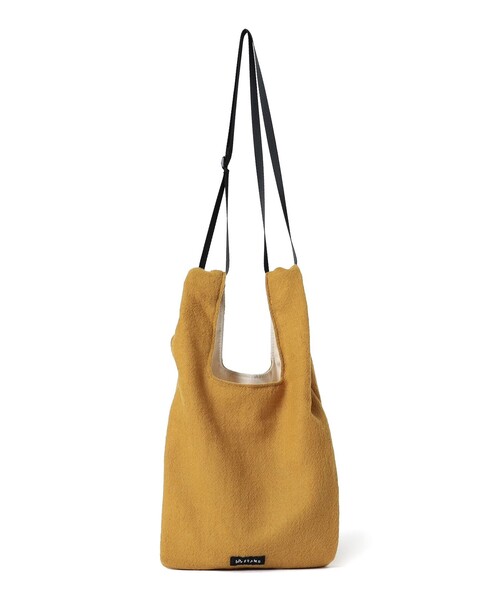 bpr BEAMS(ビーピーアール ビームス )の「bPr BEAMS / ウール ショッパーバッグ(エコバッグ/サブバッグ・メンズ・ベージュ/イエロー/ピンク/ブルー/ミント・ONE SIZE)」の16枚目の写真