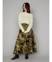 フロッキーピグメントスカート