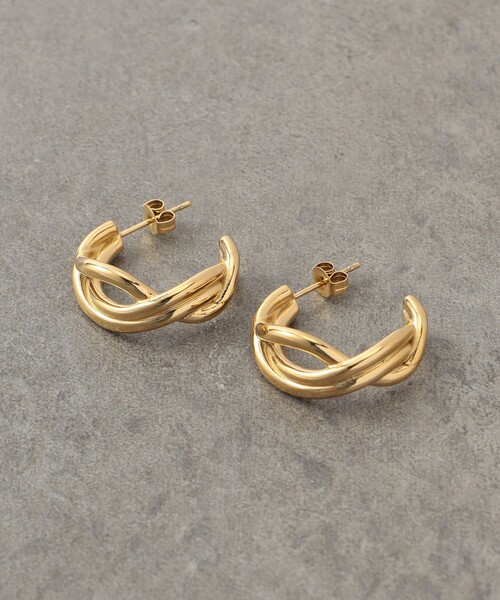 FREAK'S STORE（フリークスストア）の「限定展開　ツイスト フープピアス（ピアス（両耳用）・レディース・ゴールド/シルバー・ONE SIZE）」の11枚目の写真