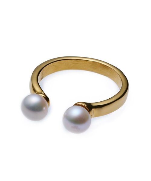 CENE（セネ）の「【CENE】セネ/ダブルパールリング（リング・レディース・ゴールド・#11/#13/#9）」の7枚目の写真