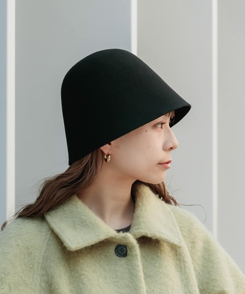 SMELLY(スメリー)の「ウールクローシュハット(ハット・レディース・グレー/ブラック/アイボリー・-)」の18枚目の写真
