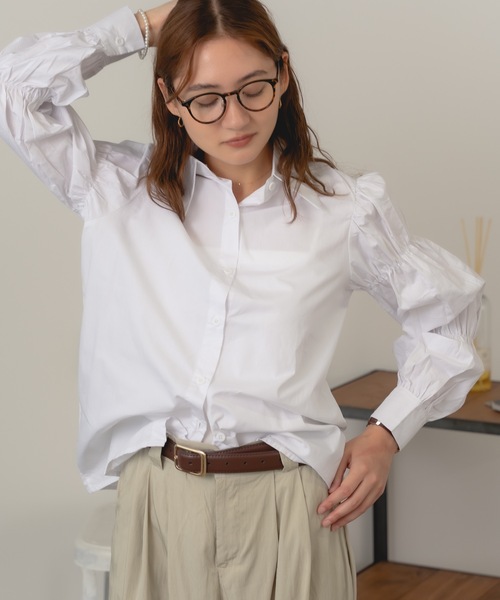 AO2（アオズ）の「△Puff Sleeve Shirt / パフスリーブシャツ