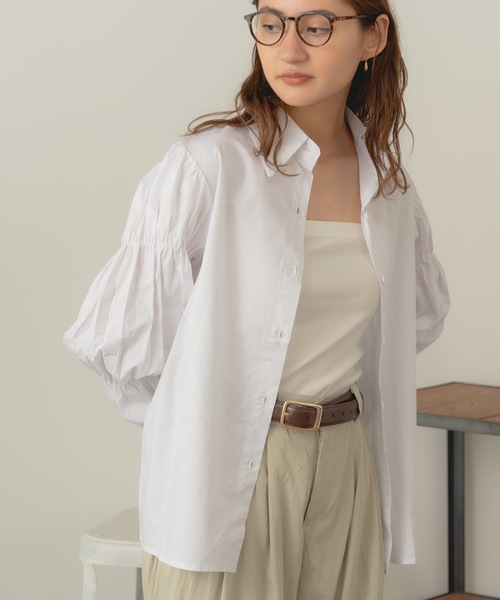 AO2（アオズ）の「▲Puff Sleeve Shirt / パフスリーブシャツ（シャツ/ブラウス・レディース・ホワイト・FREE）」の6枚目の写真