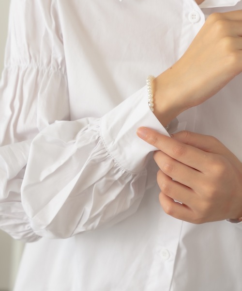 AO2（アオズ）の「▲Puff Sleeve Shirt / パフスリーブシャツ（シャツ/ブラウス・レディース・ホワイト・FREE）」の20枚目の写真