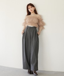 ウエストレイヤードライクパンツ