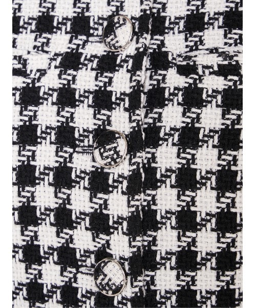 darich ノーカラージャケット Darich（ダーリッチ）の「ノーカラーチェックツイードジャケット（ノー