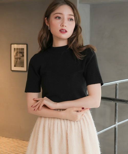 ASTORIA ODIER(アストリアオディール)の「パールボレロニットアンサンブル(カーディガン/ボレロ・レディース・アイボリー/ブラック/スモークピンク/ブラック×ホワイト・SMALL/MEDIUM)」の9枚目の写真