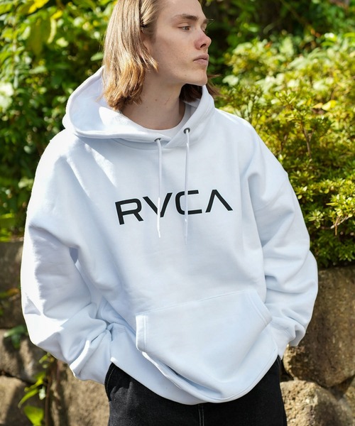 RVCA(ルーカ)の「RVCA メンズ BIG RVCA HOODIE パーカー【2023年秋冬モデル】/ルーカスタンダードブランドロゴプルオーバーフーディ(パーカー・メンズ・ブラック/ブルー系その他/グリーン系その他/ホワイト・X-LARGE/LARGE/MEDIUM/SMALL)」の18枚目の写真