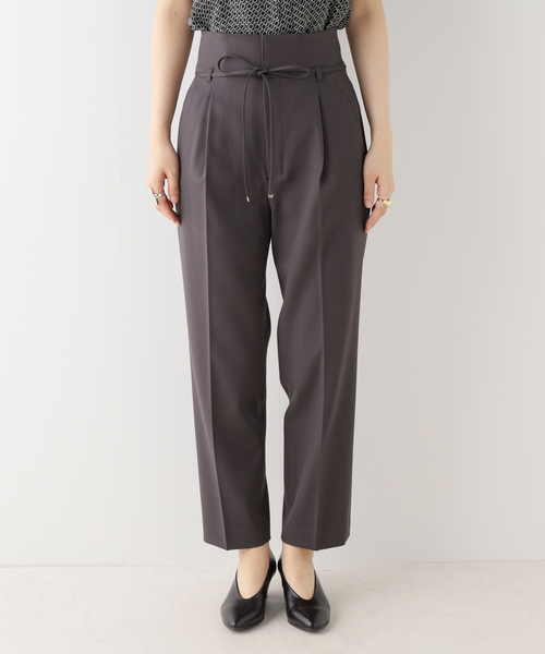 La TOTALITE（ラトータリテ）の「ウエストリボンパンツ（スラックス・レディース・グレー/ベージュ/カーキ/ブラック・38/36）」の21枚目の写真