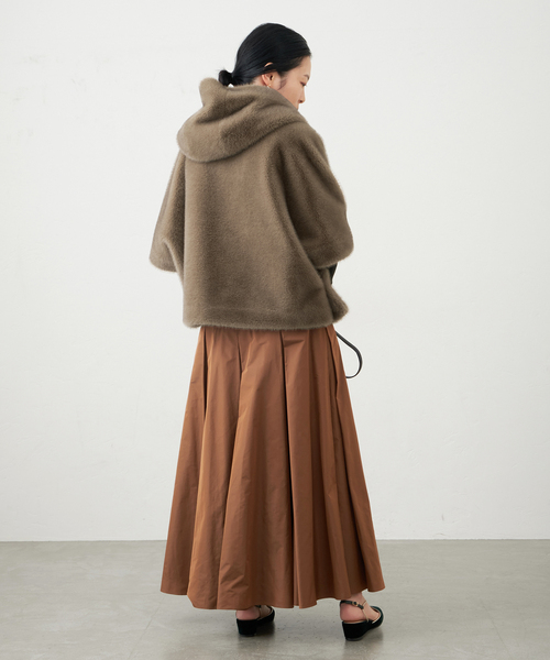 LOUANDREA/ファーコート/S/ラビットファー/アイボリー/ルーアンドレア LOUANDREA/ファーコート/S/ラビットファー/アイボリー/ルー