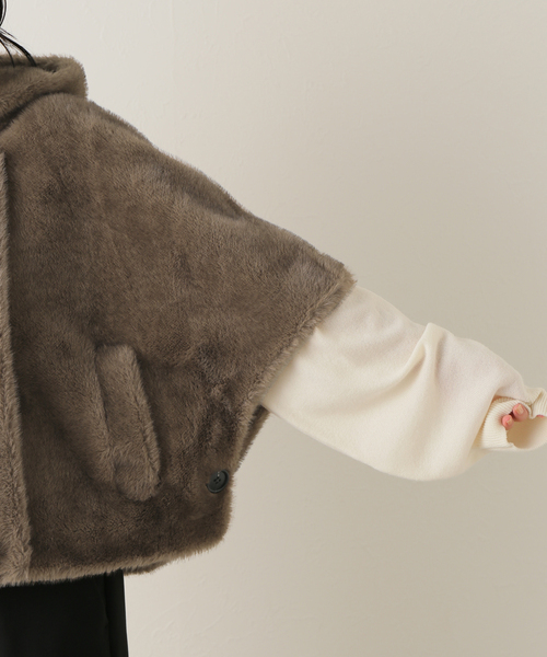 LOU ANDREA/ルーアンドレア】エコファーボレロ（カーディガン/ボレロ