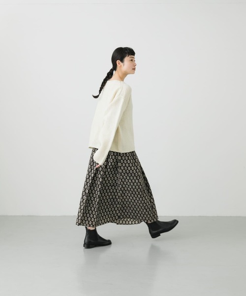 【未使用タグ付き】かぐれ　エスニックプリントコットンスカート かぐれ（カグレ）の「エスニックプリントコットンスカート