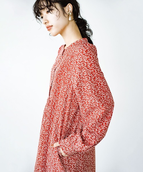 haco!（ハコ）の「落ち込む隙をあたえない！見た目も心も明るくなる花柄ワンピース（ワンピース・レディース・レッド系その他・MEDIUM/LARGE/SMALL/X-LARGE）」の17枚目の写真