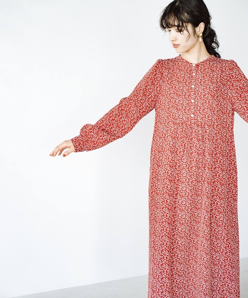 haco!（ハコ）の「落ち込む隙をあたえない！見た目も心も明るくなる花柄ワンピース（ワンピース・レディース・レッド系その他・MEDIUM/LARGE/SMALL/X-LARGE）」の5枚目の写真