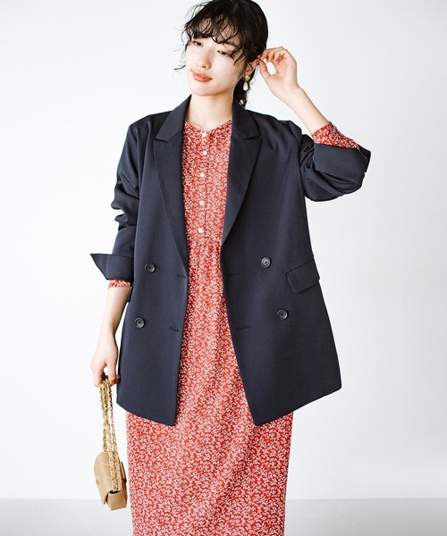 haco!（ハコ）の「落ち込む隙をあたえない！見た目も心も明るくなる花柄ワンピース（ワンピース・レディース・レッド系その他・MEDIUM/LARGE/SMALL/X-LARGE）」の6枚目の写真