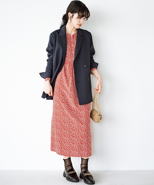 haco!（ハコ）の「落ち込む隙をあたえない！見た目も心も明るくなる花柄ワンピース（ワンピース・レディース・レッド系その他・MEDIUM/LARGE/SMALL/X-LARGE）」の12枚目の写真