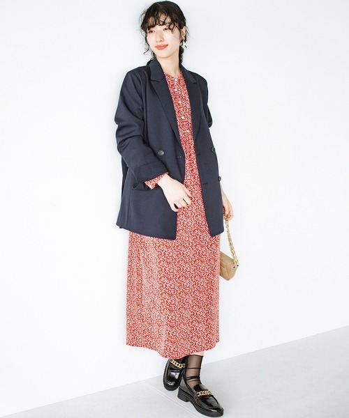 haco!（ハコ）の「落ち込む隙をあたえない！見た目も心も明るくなる花柄ワンピース（ワンピース・レディース・レッド系その他・MEDIUM/LARGE/SMALL/X-LARGE）」の14枚目の写真