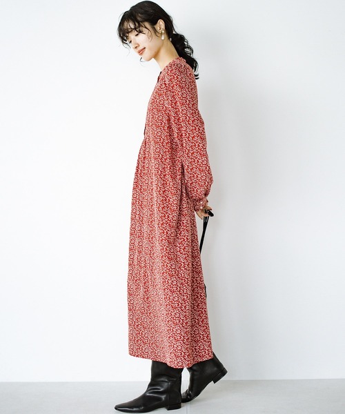 haco!（ハコ）の「落ち込む隙をあたえない！見た目も心も明るくなる花柄ワンピース（ワンピース・レディース・レッド系その他・MEDIUM/LARGE/SMALL/X-LARGE）」の10枚目の写真