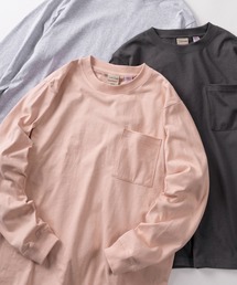Goodwear（グッドウェア）の「【75】【Goodwear/グッドウェア】 ヘビーウェイト USAコットン 無地ポケット長袖Tシャツ/ロンT/レギュラーシルエット（Tシャツ/カットソー）」