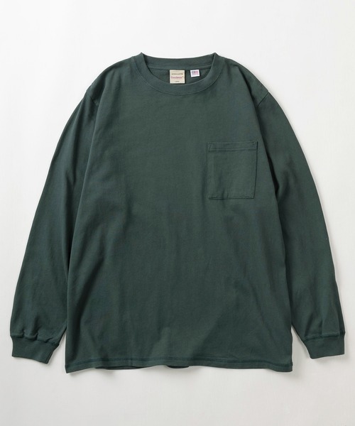 Goodwear(グッドウェア)の「【75】【Goodwear/グッドウェア】 ヘビーウェイト USAコットン 無地ポケット長袖Tシャツ/ロンT/レギュラーシルエット(Tシャツ/カットソー・メンズ・ブラウン/カーキ/ホワイト/グレー/チャコールグレー/ダークグリーン/ベージュ/ネイビー/ブラック/グリーン系/ブラック系/ホワイト系/ライトグレー系/ベージュ系/グレー系/カーキ系/ネイビー系/グレー系1/ブラウン系/ブルー系/ピンク系・M/L/XL/S)」の22枚目の写真